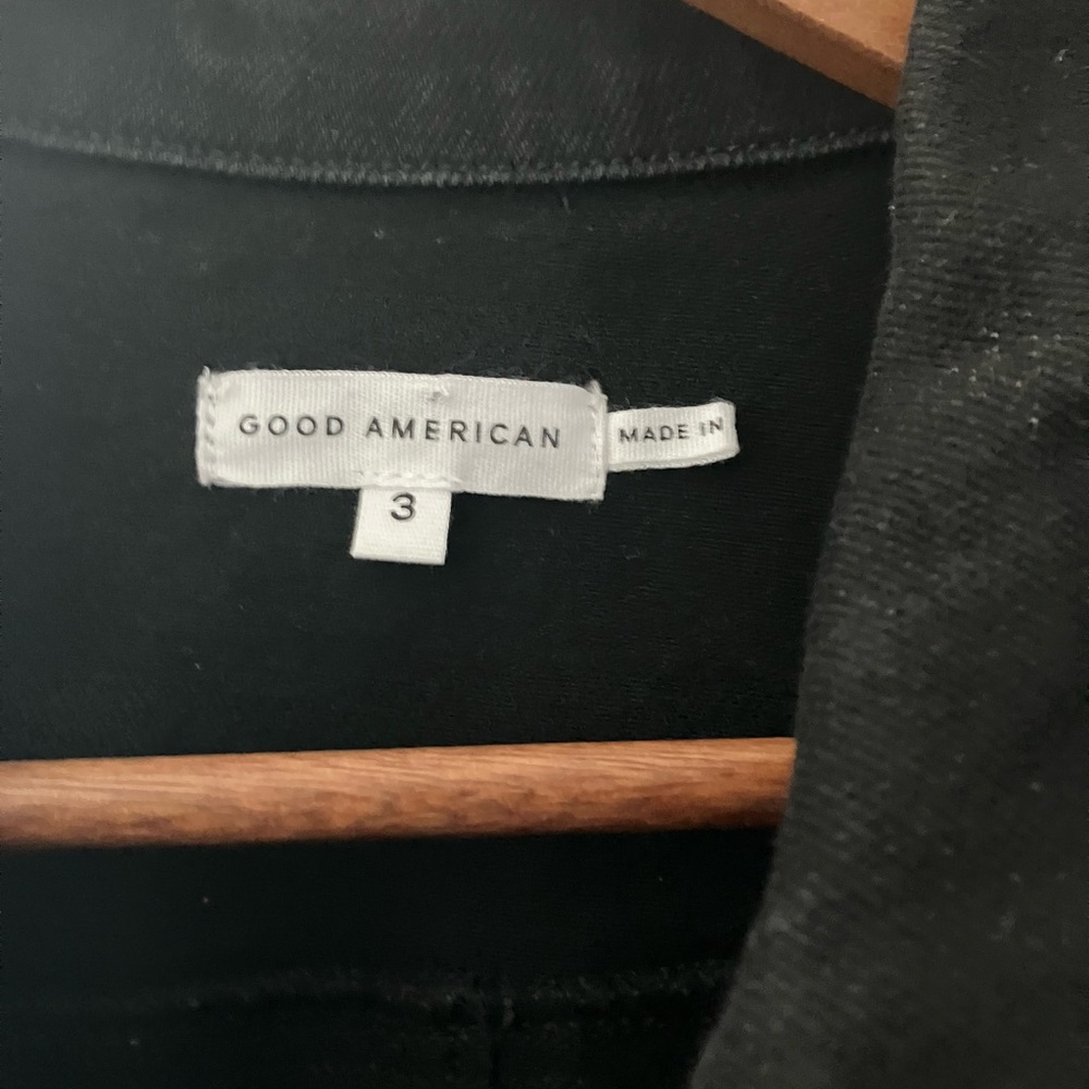 Good American Black denim jumpsuit (jeans) - Picture 2 of 7